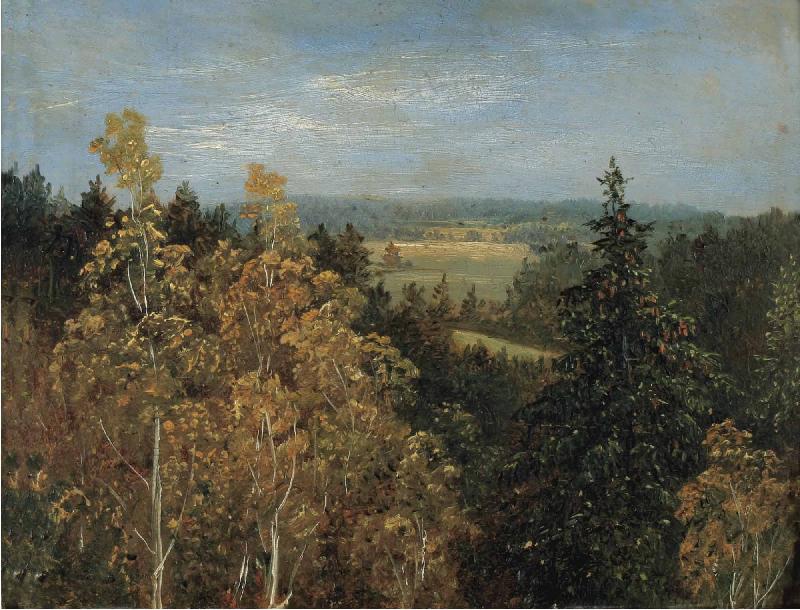 Carl Gustav Carus Blick uber eine Waldlandschaft Norge oil painting art